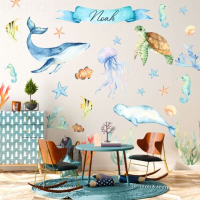 Sealife - Elemente decorative pentru camera copiilor
