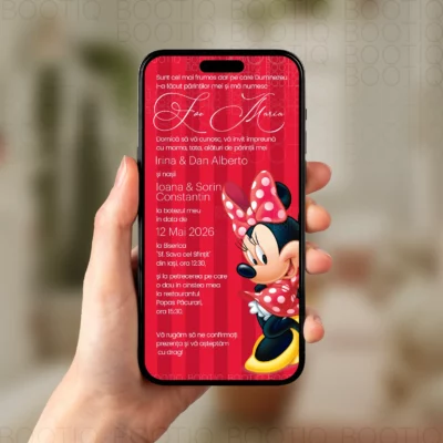 Invitatie Digitala Minnie Mouse