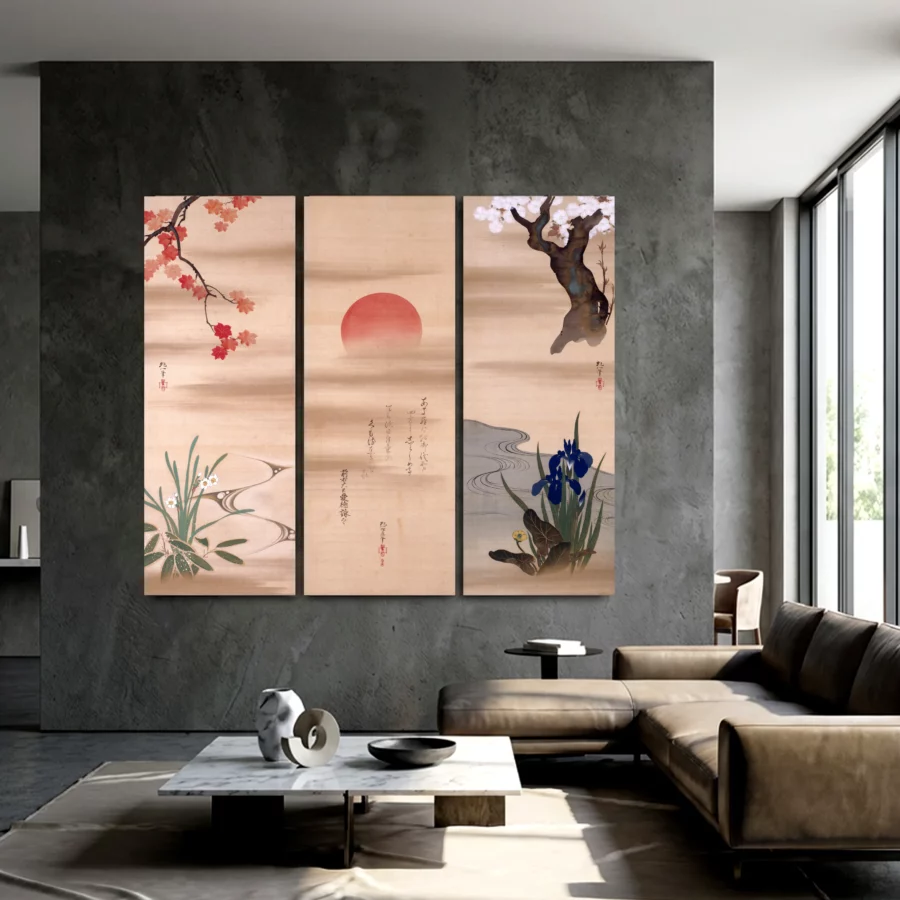 Flowers and Rising Sun after 1824